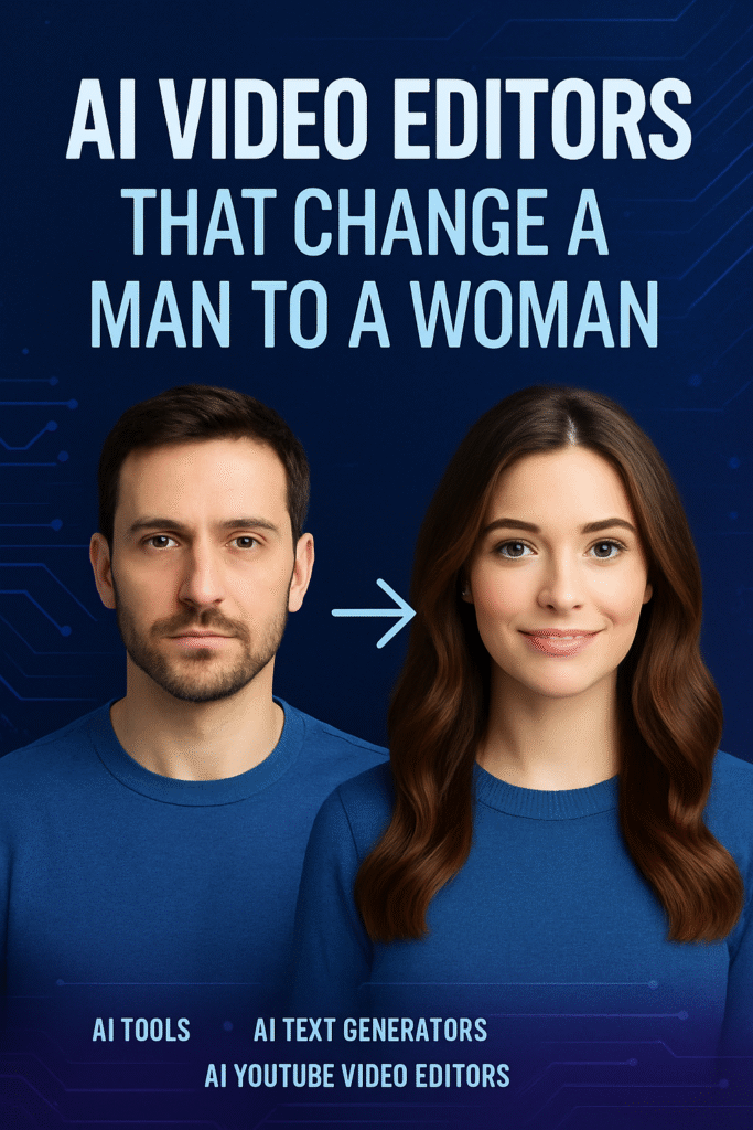 Man to woman video editor