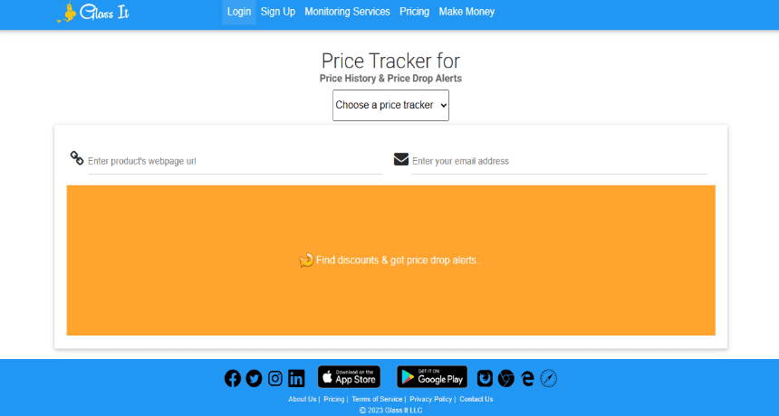 Glass It Price Tracker