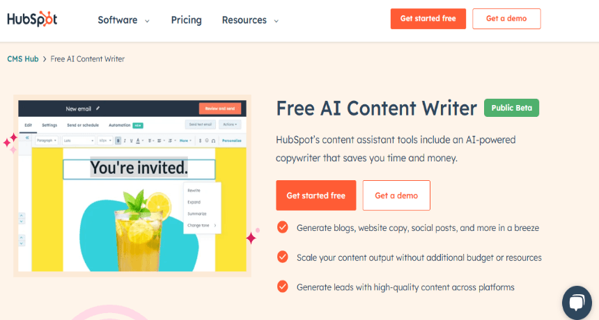HubSpot AI Content Writer